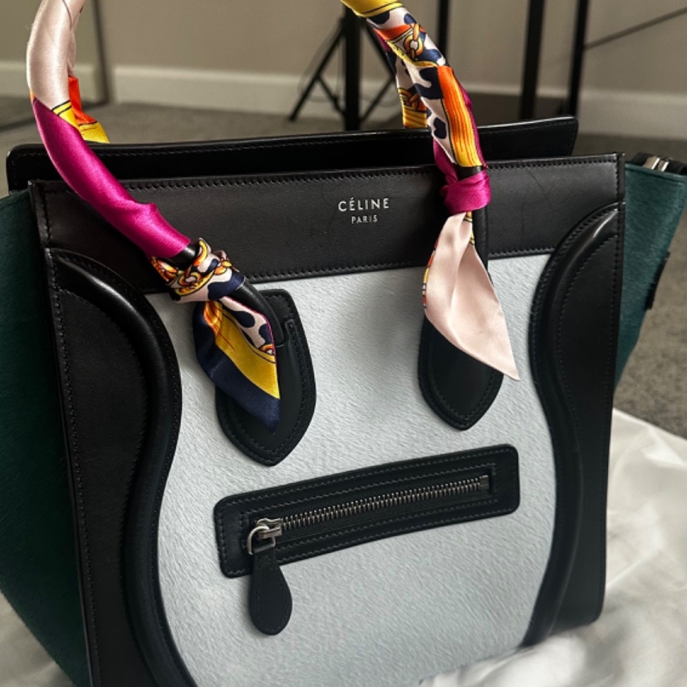 Celine Tri-Color Pony Hair & Leather View 2